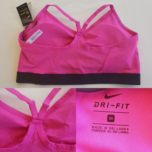 ‼SOLD‼ Nike Indy Active Yoga Sportsbra Pink Top - Picture 3 of 16